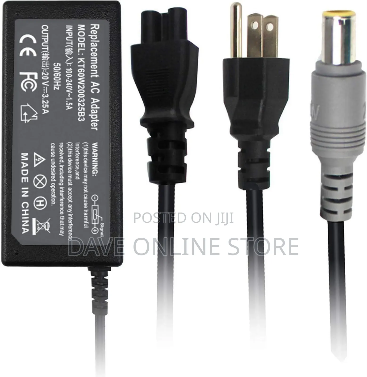 Lenovo Laptop Charger- Round Pin