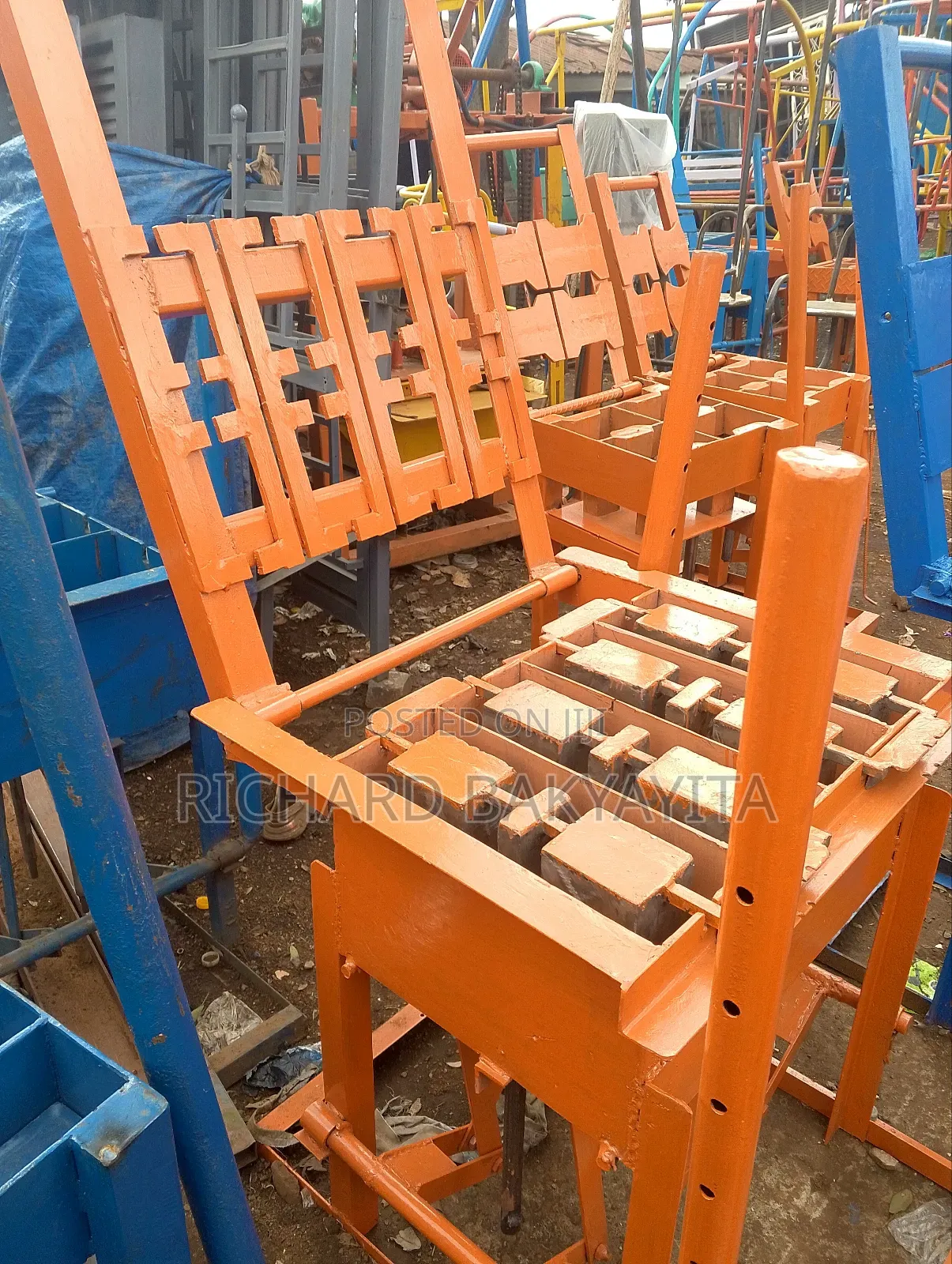 Manual Four Brick Making Machine