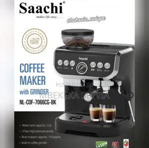 Coffee Marker With Grinder Saachi Heavy Duty 2litres