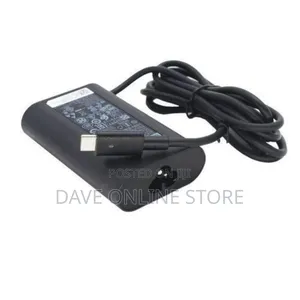 Dell Laptop Charger 65w Type Usb C-Black