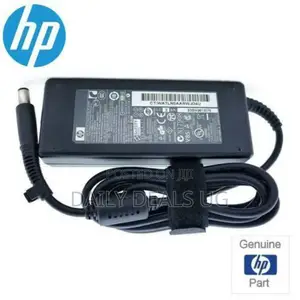Hp Laptop Charger Big Pin With Power Cable Adapter-Black