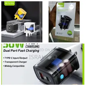 Bavin Transparent 36w Quick Charge 3.0 With Type C Usb Dual
