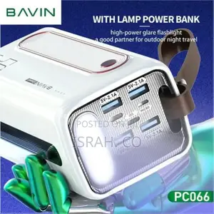 Hoco Bavin Pc066 Power Bank 50000mah Large Battery Capacity