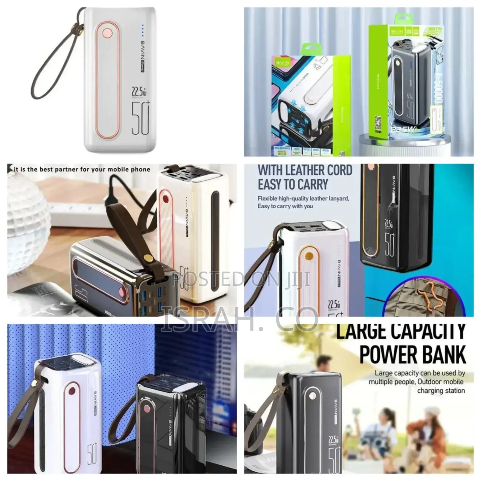 Hoco Bavin Pc066 Power Bank 50000mah Large Battery Capacity
