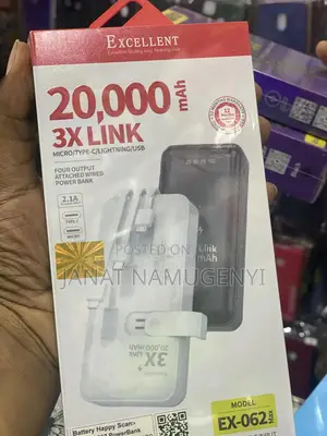 Excellent 2000mah 3x Link Powerbank