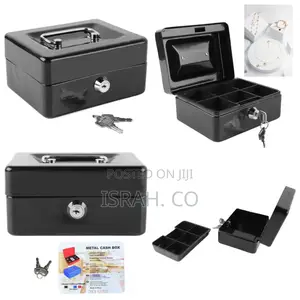 15*11.5*7.5cm Hc-66003 Robust Metal Cash Box