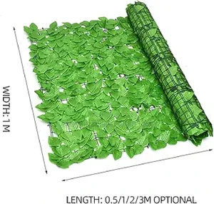 3metres Length Artificial Green Leaf Privacy Fence Screen