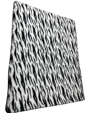 Black and White Fur Carpet Available