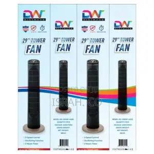 Digiwave 29" Oscillating Tower Fanwith Timer Forkeeping Cool