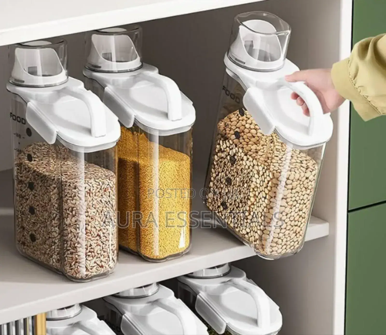 Small Rice Storage Bin Cereal Container