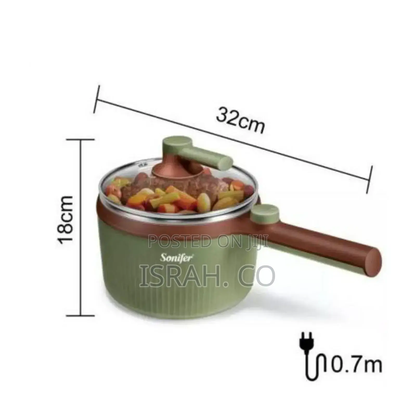 Sonifer 1.2l 2 Gears Stainless Steel Soup Noodle Pot