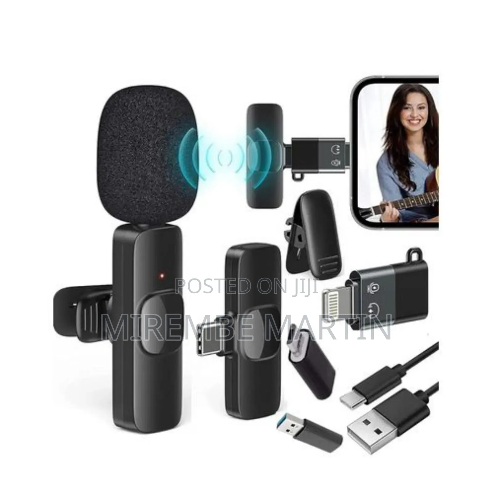  Wireless Microphone for Youtube Plug Play Microphone