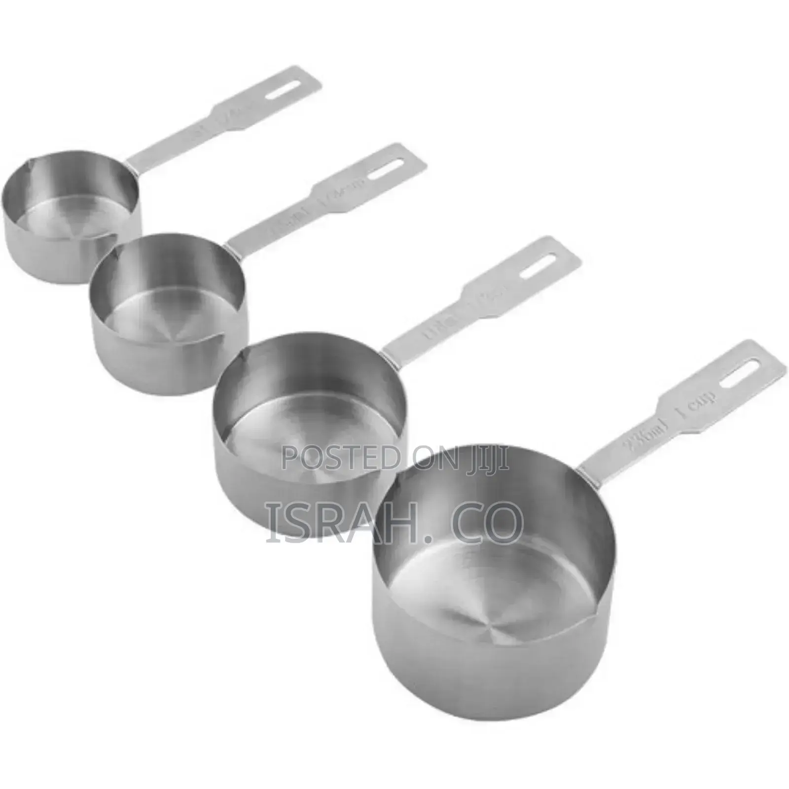 4pcs Measuring Cups Set Stainless Measure Spoons Cookware