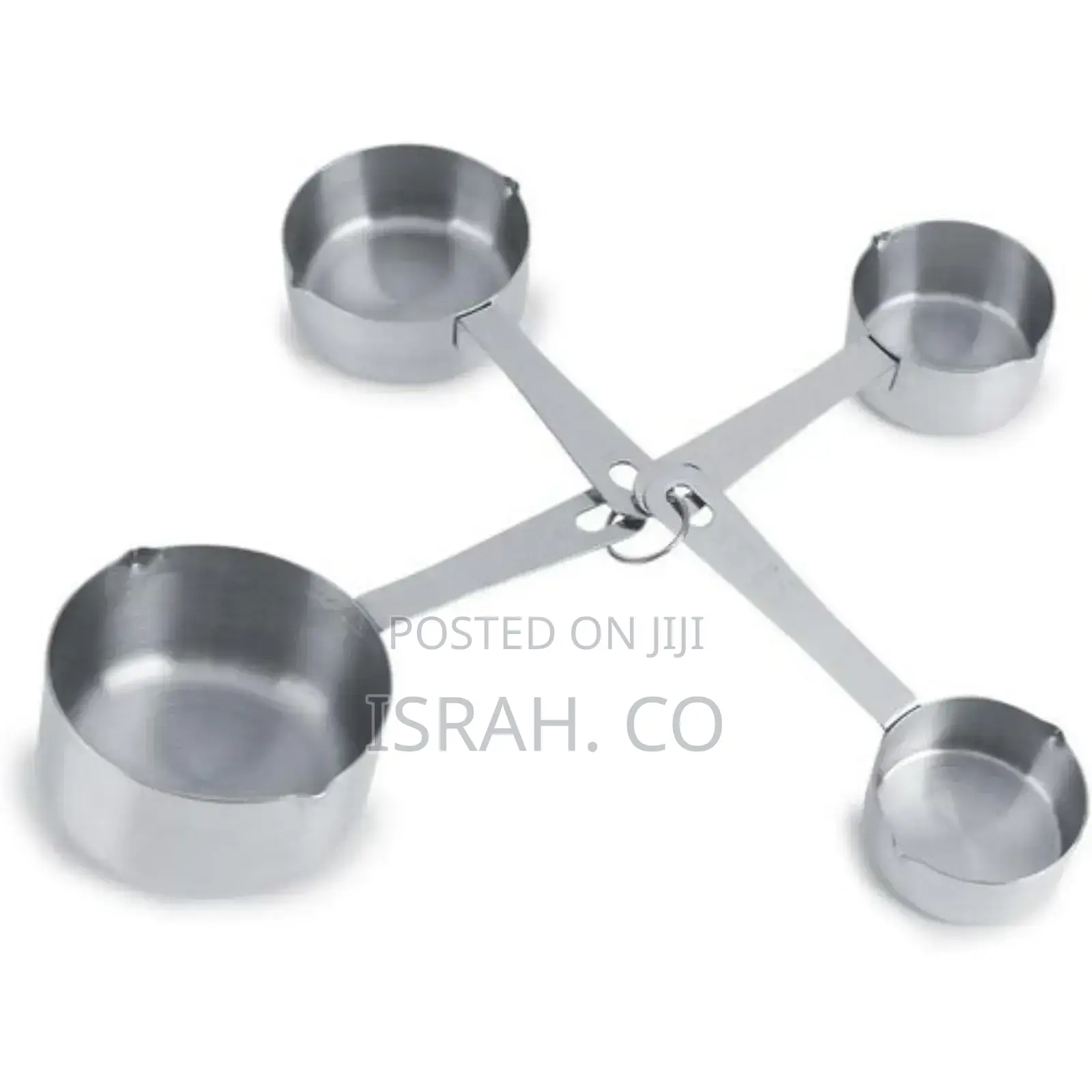 4pcs Measuring Cups Set Stainless Measure Spoons Cookware