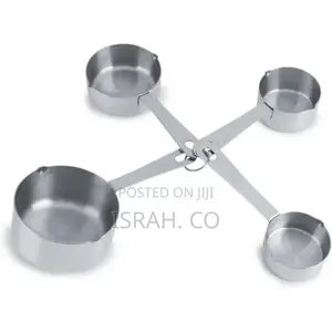 4pcs Measuring Cups Set Stainless Measure Spoons Cookware