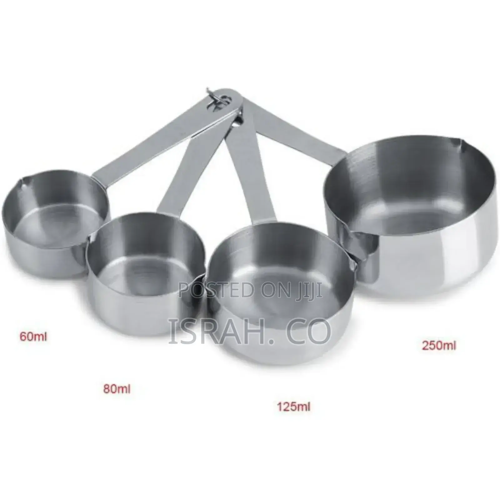 4pcs Measuring Cups Set Stainless Measure Spoons Cookware