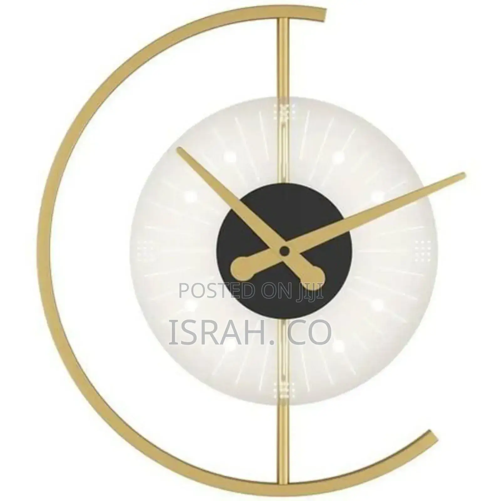 Luminous Wall Clock Lamp, Led Silent Battery Operated