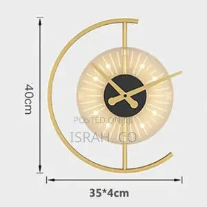 Luminous Wall Clock Lamp, Led Silent Battery Operated