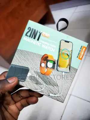 2 in 1 Charging Cable Usb, iPhone + Magnetic Watch Charger