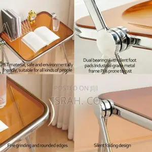 Portable Stackable Folding Tv Acrylic Serving Tray Tables