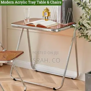Portable Stackable Folding Tv Acrylic Serving Tray Tables