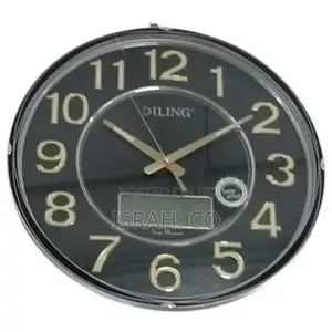 Diling Luxury Modern Wall Clock Round Shape 3d Digital
