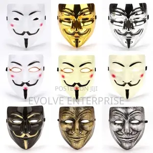 1pc Hip Hop Adult Hand-Painted Mask