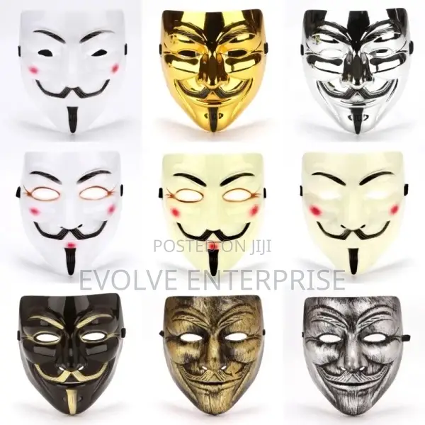 1pc Hip Hop Adult Hand-Painted Mask