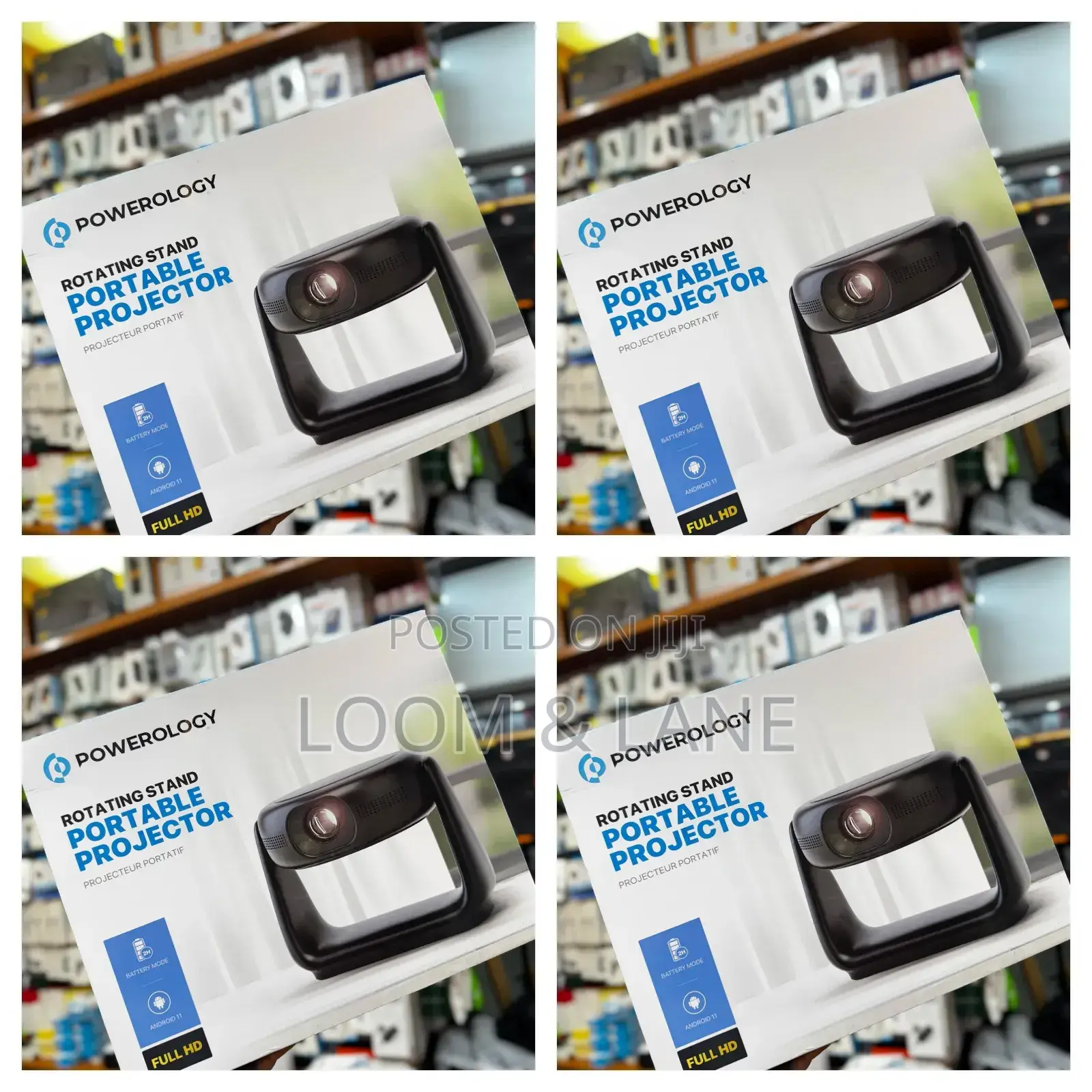Rotating Stand Portable Projector