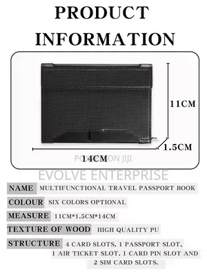 Travel Passport Wallet Card Holder