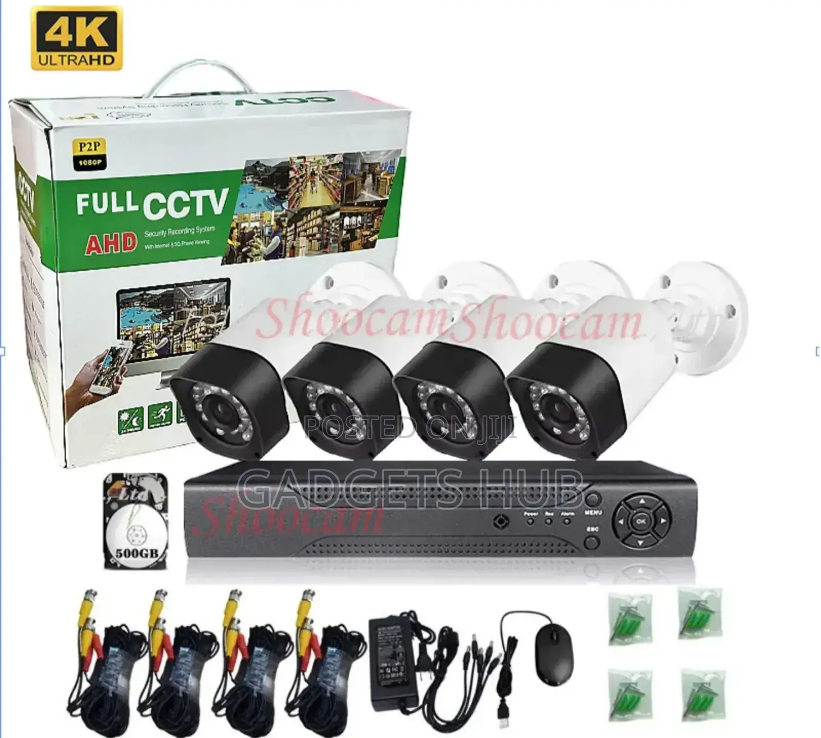 Adh 8ch CCTV Camera System 1080p DVR Camera Kit Smart