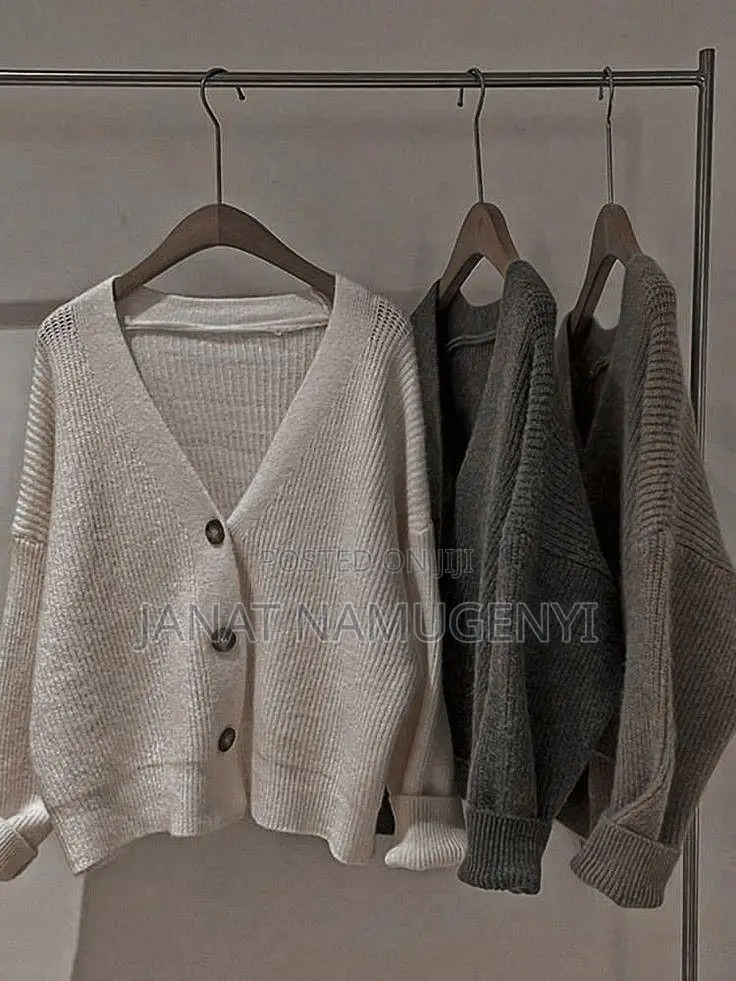 Open Buttoned Sweaters Available