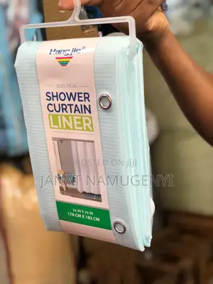Blue Shower Curtain Liner