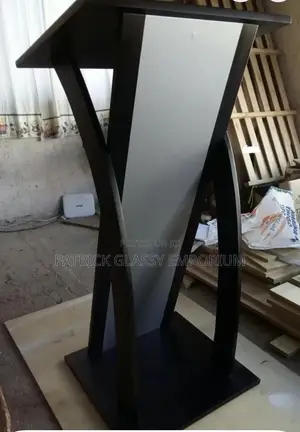 Black Wooden Pulpit
