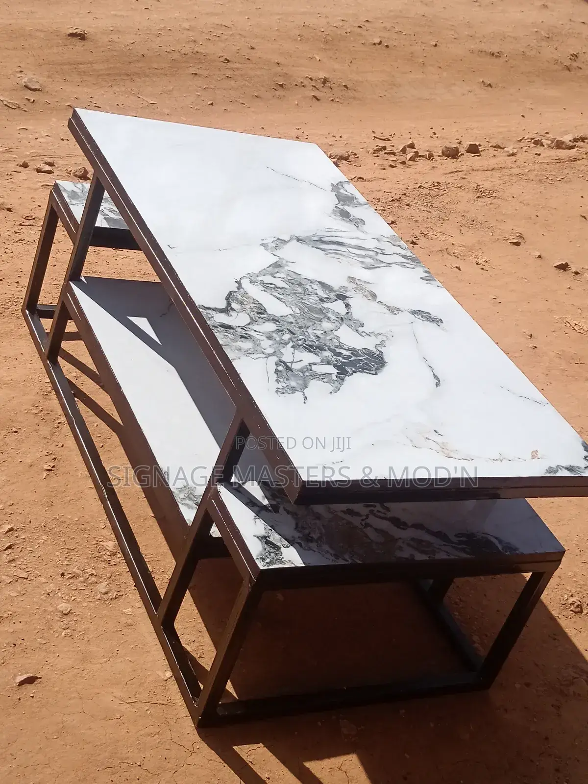 Marble PVC Top Center Table