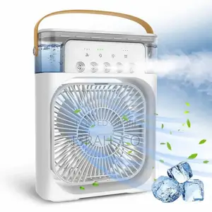 Mini Evaporative Air Cooler With 7 Colors Led Light, 1
