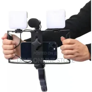 Video Making Kit With 2 Lights, Video Rig Phone Stabilizer
