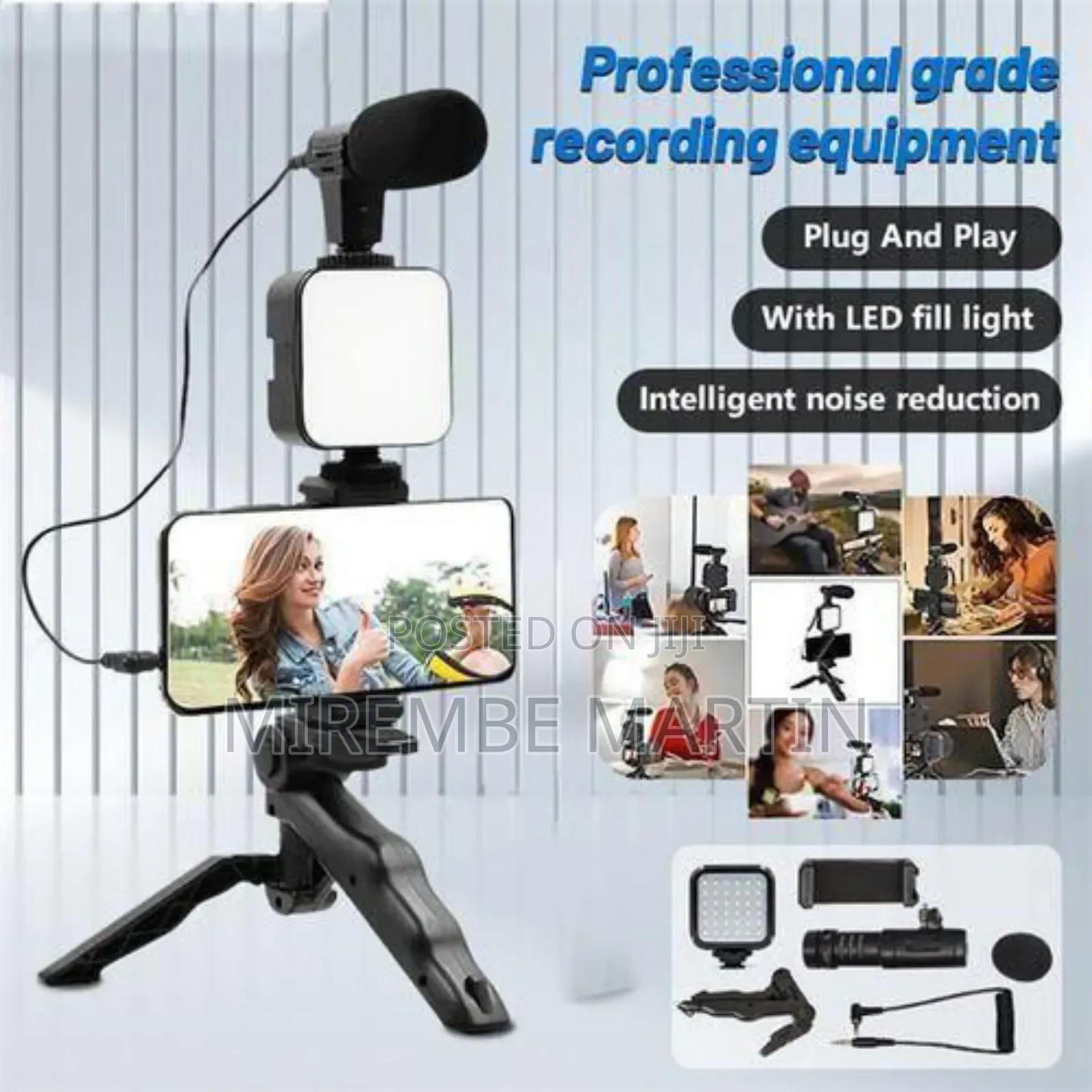 Multipurpose Tripod Professional Video Making Kit-Black