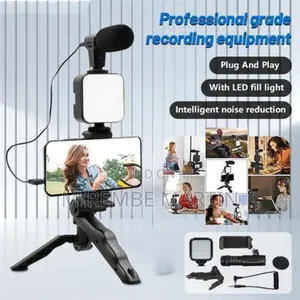 Multipurpose Tripod Professional Video Making Kit-Black