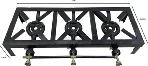 Triple Cast Iron Large Gas Lpg Burner Cooker-15kw Commercial