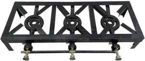 Triple Cast Iron Large Gas Lpg Burner Cooker-15kw Commercial