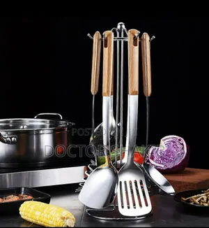Rosewood Handle Stainless Steel Kitchen Utensils