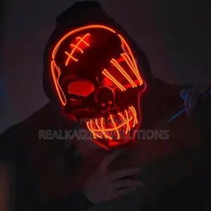 Purge Led Light Up Halloween Glow Cyclopia Evil Skull Mask