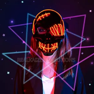 Purge Led Light Up Halloween Glow Cyclopia Evil Skull Mask