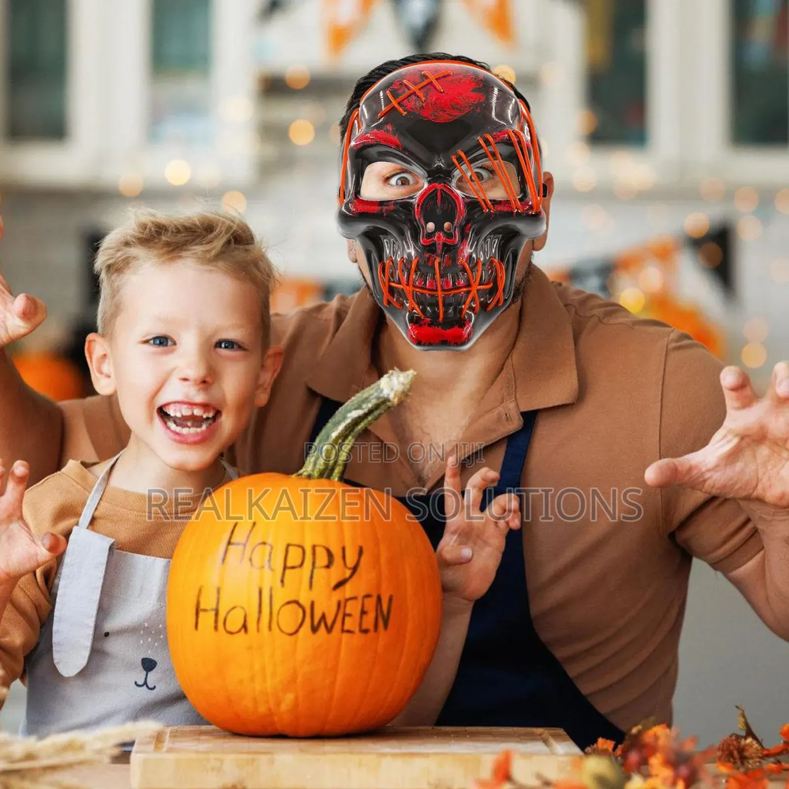 Purge Led Light Up Halloween Glow Cyclopia Evil Skull Mask