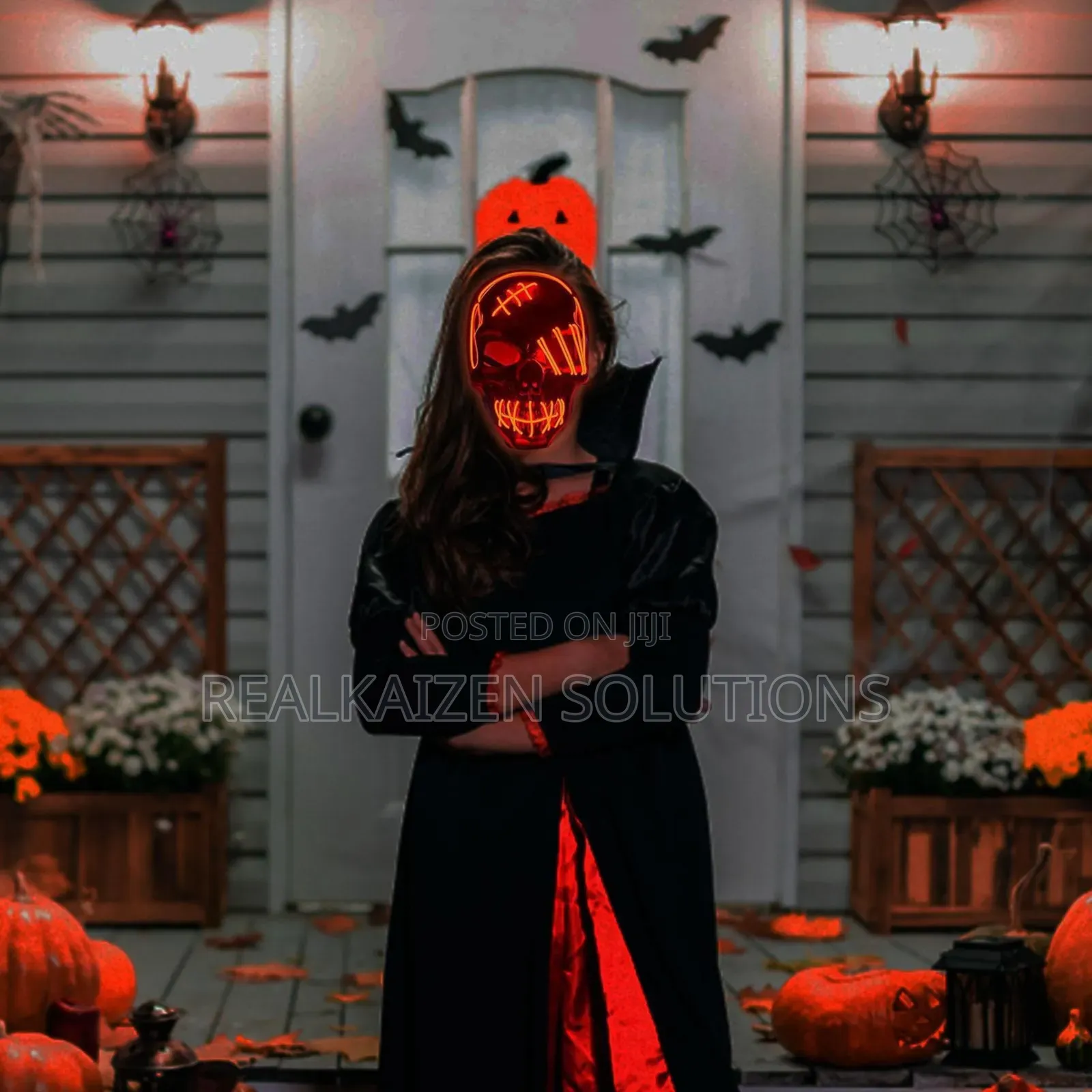 Purge Led Light Up Halloween Glow Cyclopia Evil Skull Mask