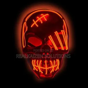 Purge Led Light Up Halloween Glow Cyclopia Evil Skull Mask