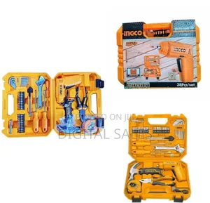 Ingco Tool Set With Drill - Hammer - Screw Drivers