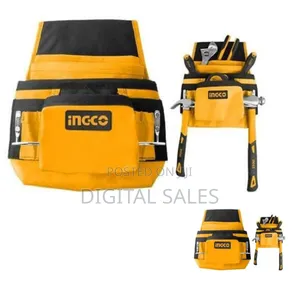 Ingco Tools Pouch 10kg Load L32*W28cm - Orange / Black
