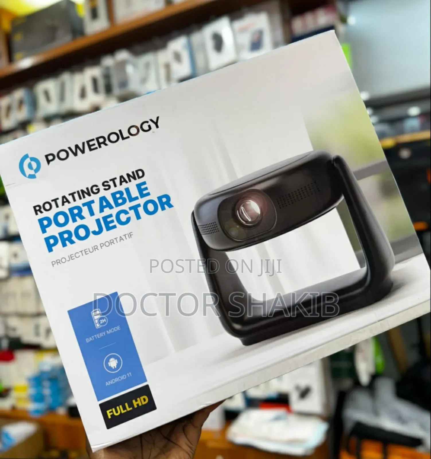 New Powerology Rotating Portable Projector